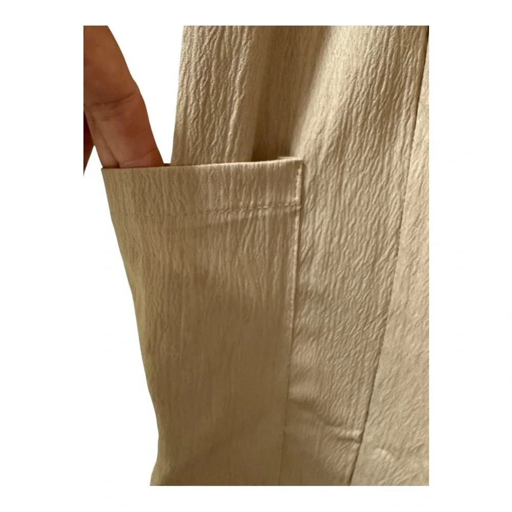 NWOT Women’s Tan Wide Leg Casual Bohemian Pants! S/M - Picture 3 of 7